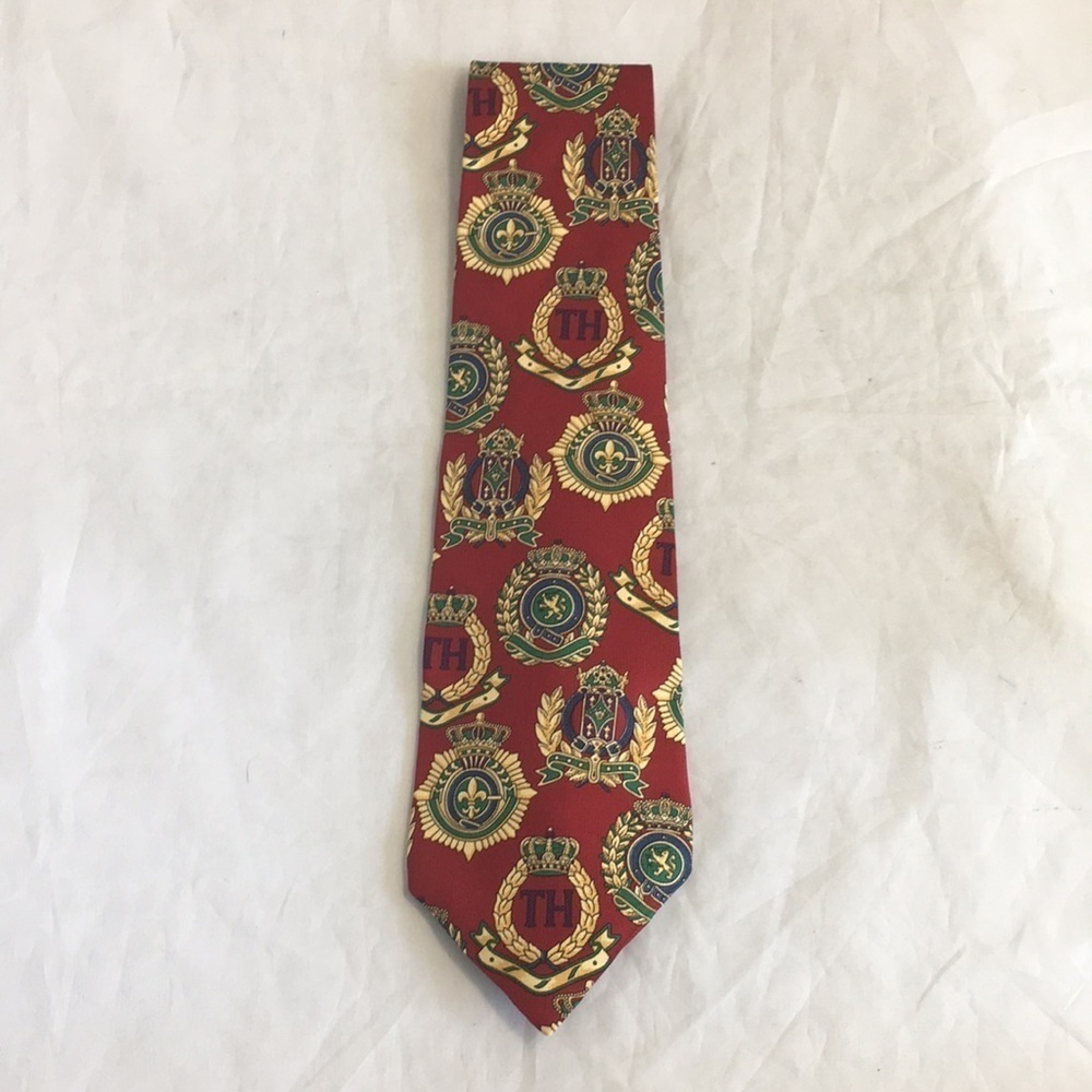 Tommy HILFIGER RED VINTAGE LONG MEN’S‎ TIE